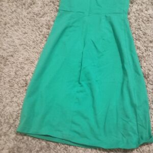 Strapless Green Dress